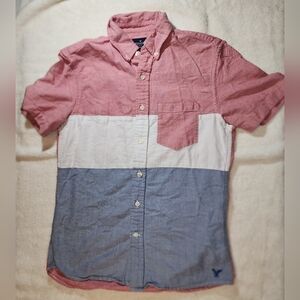 American Eagle Men's Button down short sleeve size XS